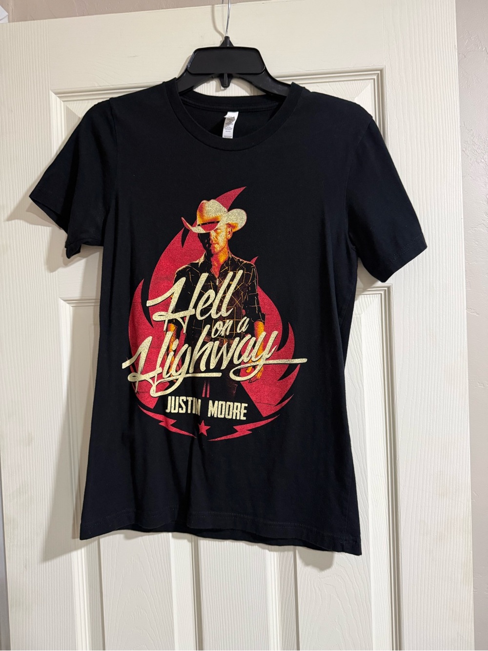 Justin Moore "Hell on a Highway" Black Graphic Tee